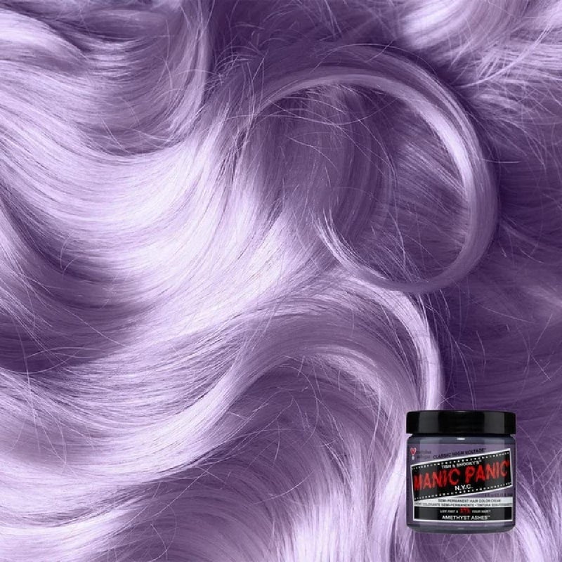 MANIC PANIC Classic Amethyst Ashes Semi Permanent Hair Color - Purple-Toned Smoky Grey Hair Dye for Women & Men That Lasts 4-6 Weeks - Vegan, Ammonia & Cruelty-Free - Create & Mix Custom Shades (4oz) - Image 3
